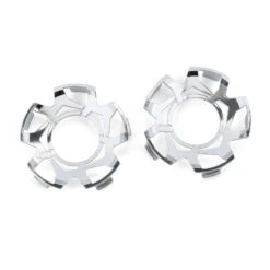 Duratrax Clip-Lock Wheel Face Mirror Chrome For Ripper 5.7" Wheel (2)