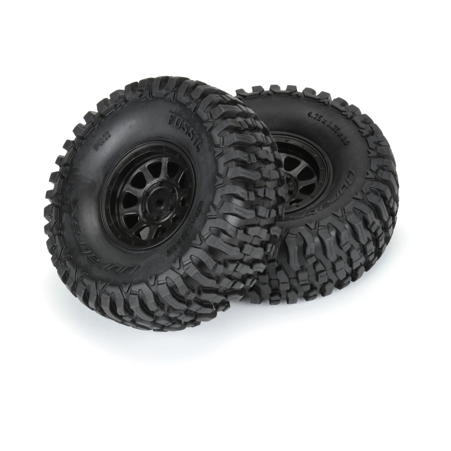 Duratrax 1/10 Fossil Font/Rear 1.9" Crawler Tires MTD 12mm Black Kodiak (2) 6 Duratrax 1/10 Fossil Font/Rear 1.9" Crawler Tires MTD 12mm Black Kodiak (2) - Image 4