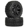 Duratrax 1/6 Warthog F/R 5.7" Monster Truck Tires MTD 24mm Black Ripper (2) -Duratrax Store DTX564110 A0 DEQM2EY7