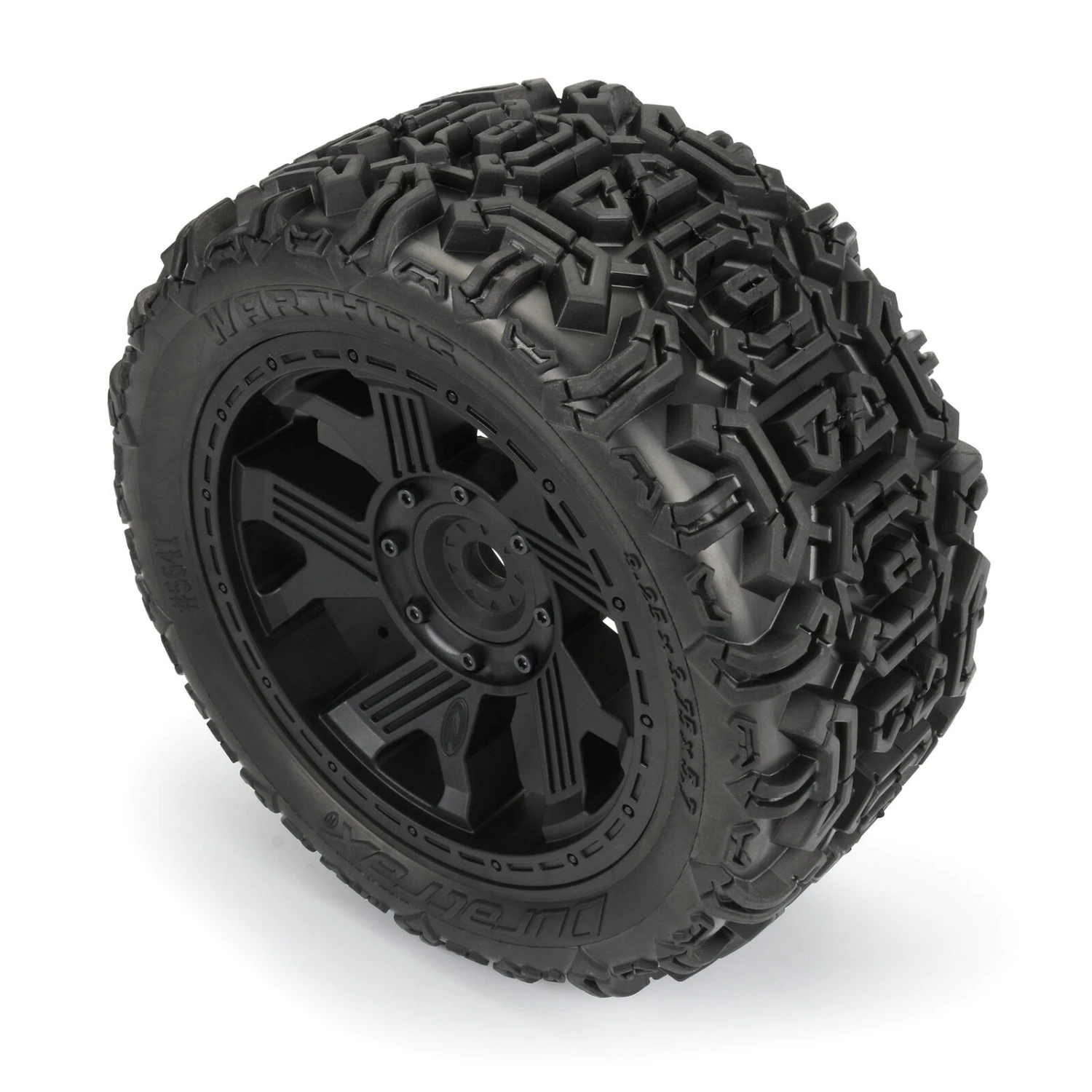 Duratrax 1/6 Warthog F/R 5.7" Monster Truck Tires MTD 24mm Black Ripper (2) 5 Duratrax 1/6 Warthog F/R 5.7" Monster Truck Tires MTD 24mm Black Ripper (2) - Image 3