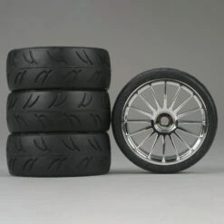 Duratrax 16-Spoke Chrome Wheel, U-Groove (4)