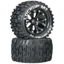 Duratrax Lockup MT 2.8" 2WD Mounted Rear C2 Tires, Black (2)