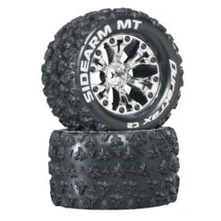 Duratrax Sidearm MT 2.8" 2WD Mounted Rear C2 Tires, Chrome (2)