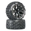 Duratrax Pistol ST 2.8" 2WD Mounted Front C2 Tires, Black (2)