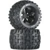 Duratrax Lockup MT 3.8" Mounted 1/2" Offset Tires, Black (2)