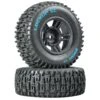 Duratrax Lockup SC Tire C2 Mounted Black Front: Slash(2) -Duratrax Store DTXC3670 A0 22XLVY1B