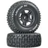 Duratrax Lockup SC Tire C2 Mounted Black Rear: Slash (2)