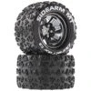 Duratrax Sidearm MT 2.8 Mounted Tires, Chrome 14mm Hex(2)