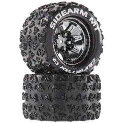 Duratrax Sidearm MT 2.8 Mounted Tires, Chrome 14mm Hex(2)