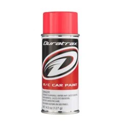 Duratrax Polycarb Spray, Fluorescent Red, 4.5 Oz