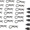 DTXC2651 - 1/8 Body Clips (20) W/Rubber Pull Tabs (12) By DURATRAX @ Great Hobbies