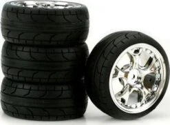 DTXC2809 - 5-Blade Chrome 2mm Offset ST Radial (4) By DURATRAX @ Great Hobbies