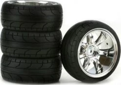 DTXC2814 - 7-Spoke Chrome 10mm Offset ST Radial (4) By DURATRAX @ Great Hobbies