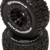 DTXC2931 - Speedtreads Shootout SC Mntd Blk TRX Slash Re/4x4 Fr/Re By DURATRAX @ Great Hobbies
