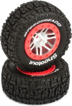 DTXC2946 - MTD SpeedTreads Shootout SC: TRX Slash Front (2) By DURATRAX @ Great Hobbies