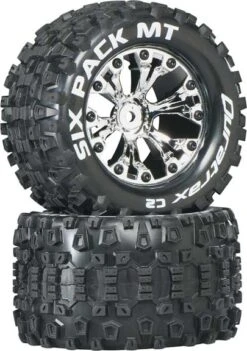 DTXC3521 - Sixpack MT 2.8" Truck 2WD Mounted Rear C2 Chrom By DURATRAX @ Great Hobbies