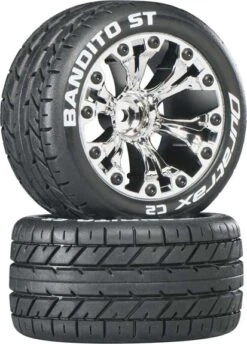 DTXC3545 - Bandito ST 2.8" Truck Mntd 1/2" Offset C2 Chr (2) By DURATRAX @ Great Hobbies