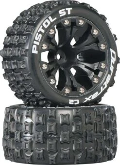 DTXC3556 - Pistol ST 2.8" Truck Mounted 1/2" Offset C2 Bla By DURATRAX @ Great Hobbies