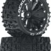 DTXC3566 - Lockup ST 2.8" 2WD Mounted Rear Black (2) By DURATRAX @ Great Hobbies -Duratrax Store dtxc3566