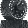 DTXC3568 - Lockup ST 2.8" Mounted Offset Black (2) By DURATRAX @ Great Hobbies -Duratrax Store dtxc3568