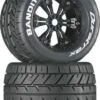 DTXC3574 - Bandito MT 3.8" Mounted Black (2) By DURATRAX @ Great Hobbies -Duratrax Store dtxc3574