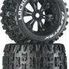 DTXC3578 - Lockup MT 3.8" Mounted Black (2) By DURATRAX @ Great Hobbies -Duratrax Store dtxc3578