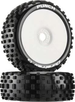 DTXC3600 - Punch Buggy C2 Mounted White (2) By DURATRAX @ Great Hobbies