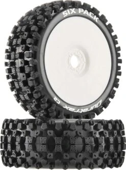 DTXC3603 - Six Pack Buggy C2 Mounted White (2) By DURATRAX @ Great Hobbies