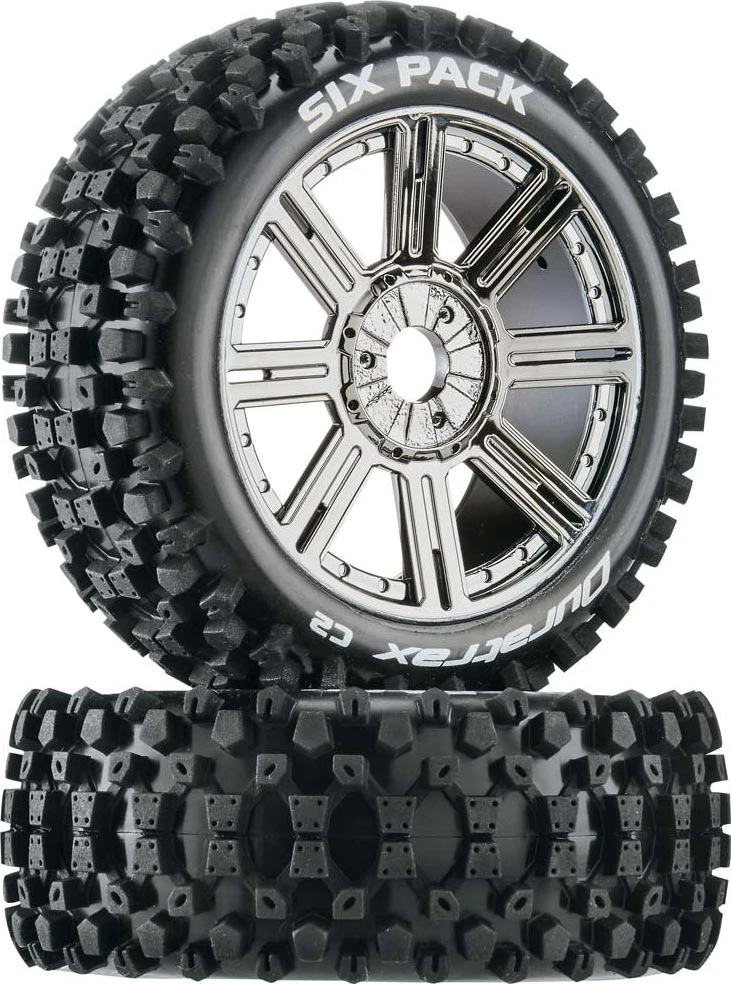 DTXC3605 - Six Pack Buggy C2 Mounted Spoke Black Chrome By DURATRAX @ Great Hobbies 3 DTXC3605 - Six Pack Buggy C2 Mounted Spoke Black Chrome By DURATRAX @ Great Hobbies