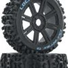DTXC3616 - Lockup Buggy Tire C2 Mounted Spoke Black (2) By DURATRAX @ Great Hobbies