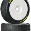 DTXC3620 - Lineup 1/8 Buggy Tire C2 Mounted White (2) By DURATRAX @ Great Hobbies -Duratrax Store dtxc3620