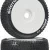 DTXC3626 - Shotgun 1/8 Buggy Tire C3 Mounted White (2) By DURATRAX @ Great Hobbies -Duratrax Store dtxc3626