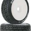 DTXC3639 - Bandito 1/8 Buggy Tire C3 Mounted White (2) By DURATRAX @ Great Hobbies -Duratrax Store dtxc3639