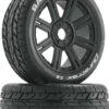 DTXC3655 - Bandito Buggy Tire C2 Mounted Spoke Black (2) By DURATRAX @ Great Hobbies -Duratrax Store dtxc3655
