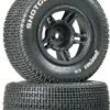 DTXC3686 - Shotgun SC Tire C2 Mntd Black Slash Front (2) By DURATRAX @ Great Hobbies -Duratrax Store dtxc3686