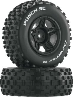 DTXC3705 - Punch SC C2 Mounted Slash 4X4 Blitz F/R (2) By DURATRAX @ Great Hobbies