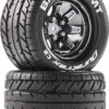 DTXC5251 - Bandito MT 2.8" Mounted Blck Chrome 14mm Hex (2) By DURATRAX @ Great Hobbies -Duratrax Store dtxc5251