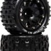 DTXC5518 - Lockup MT Belted 2.8 Mounted F/R 0.5-Offset Black (2) By DURATRAX @ Great Hobbies