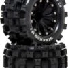 DTXC5551 - STakker MT 2.8 Mounted F/R C2 0.5-Offset Black (2) By DURATRAX @ Great Hobbies