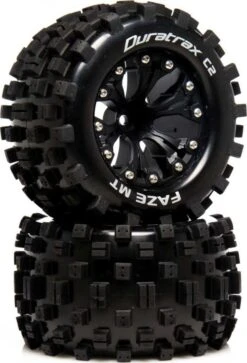 DTXC5553 - Faze MT 2.8 Mounted F/R C2 0.5-Offset Black (2) By DURATRAX @ Great Hobbies