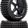 DTXC5571 - 1/8 Blinder Truggy Tire C2 Mounted 0-Offset (2) By DURATRAX @ Great Hobbies