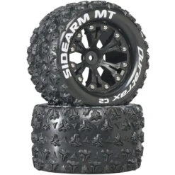 Duratrax Sidearm MT 2.8" Mounted 1/2" Offset C2 Tires, Black (2)