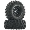 Duratrax Showdown CR C3 Mounted 1.9" Crawler Tires, Black (2)
