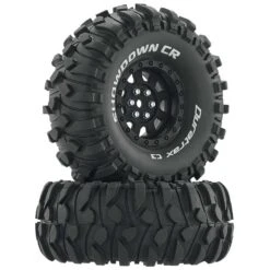 Duratrax Showdown CR C3 Mounted 1.9" Crawler Tires, Black (2)