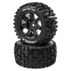 Duratrax Lockup X Belted Mounted Black 24mm (2)