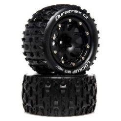 Duratrax Lockup MT Front/rear Belted 2.8" 2WD Mounted Tires, 0.5 Offset, Black (2)