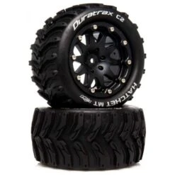 Duratrax Hatchet MT Belted 2.8" 2WD Mounted Rear Tires, Black (2)