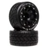 Duratrax Bandito ST Belted 2.8" 2WD Mounted Rear Tires, 0.5 Offset (2) -Duratrax Store duratrax dtx dtxc5531 01 1