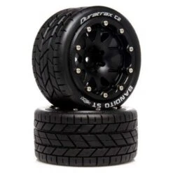 Duratrax Bandito ST Belted 2.8" 2WD Mounted Rear Tires, 0.5 Offset (2)