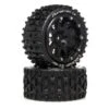 Duratrax Lockup ST Belted 2.8" 2WD Mounted Rear Tires, 0 Offset (2)